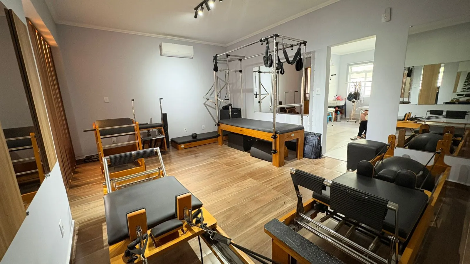 Equipamentos do estúdio de Pilates